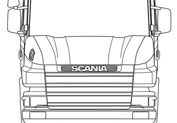 Scania T Series truck drawings (figures)